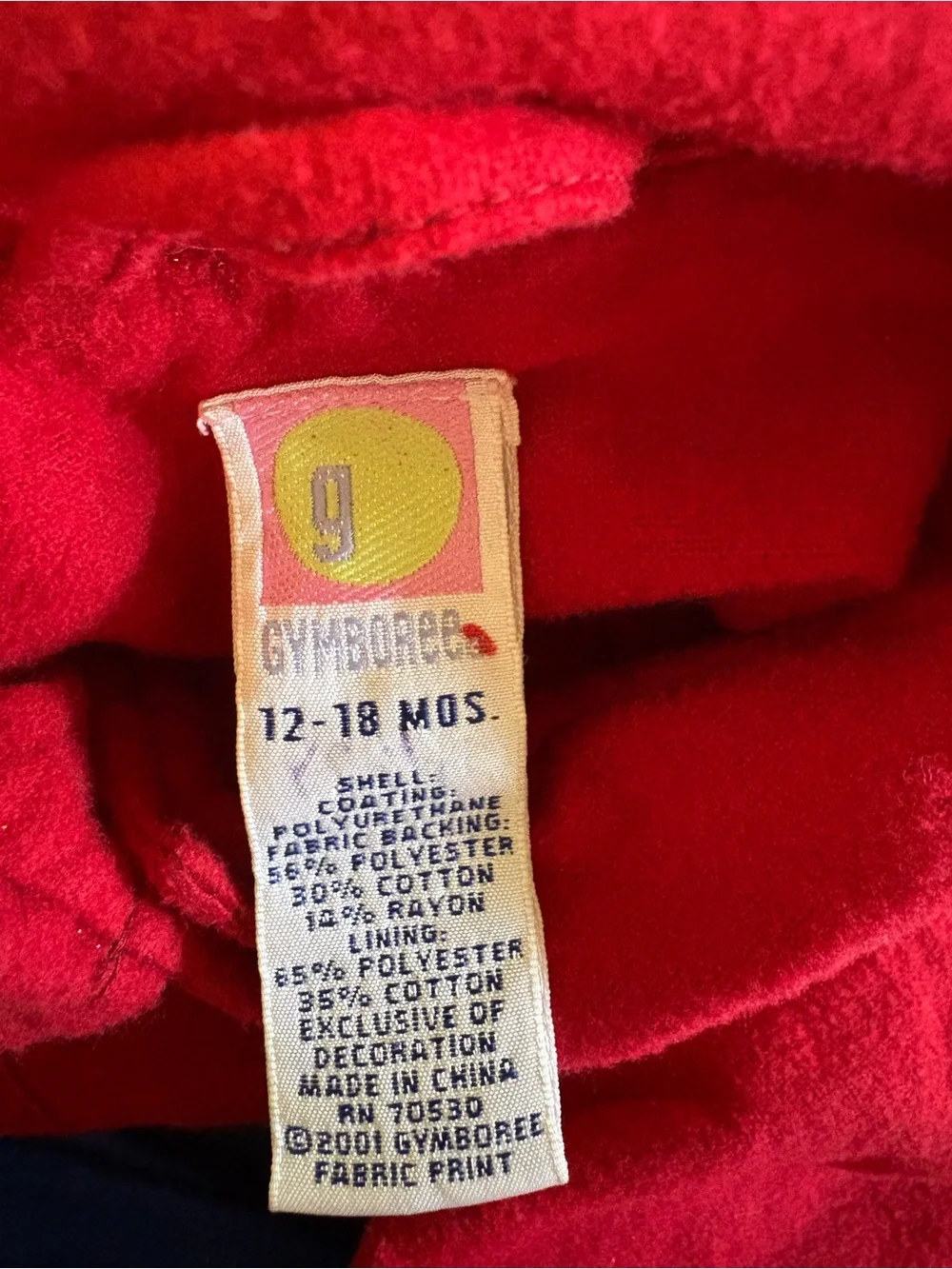 Gymboree vintage red